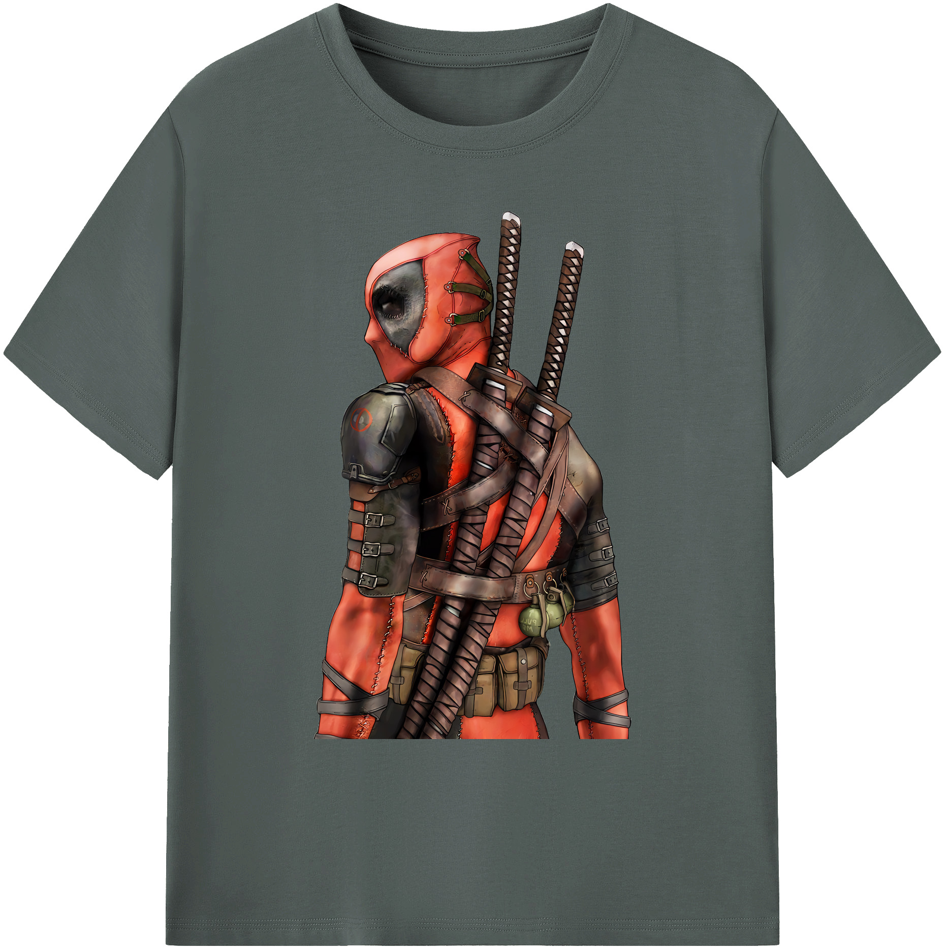 （画像用） Deadpool デッドプール 綿100％ メンズ半袖Tシャツ｜肌触りやわらか＆通気性